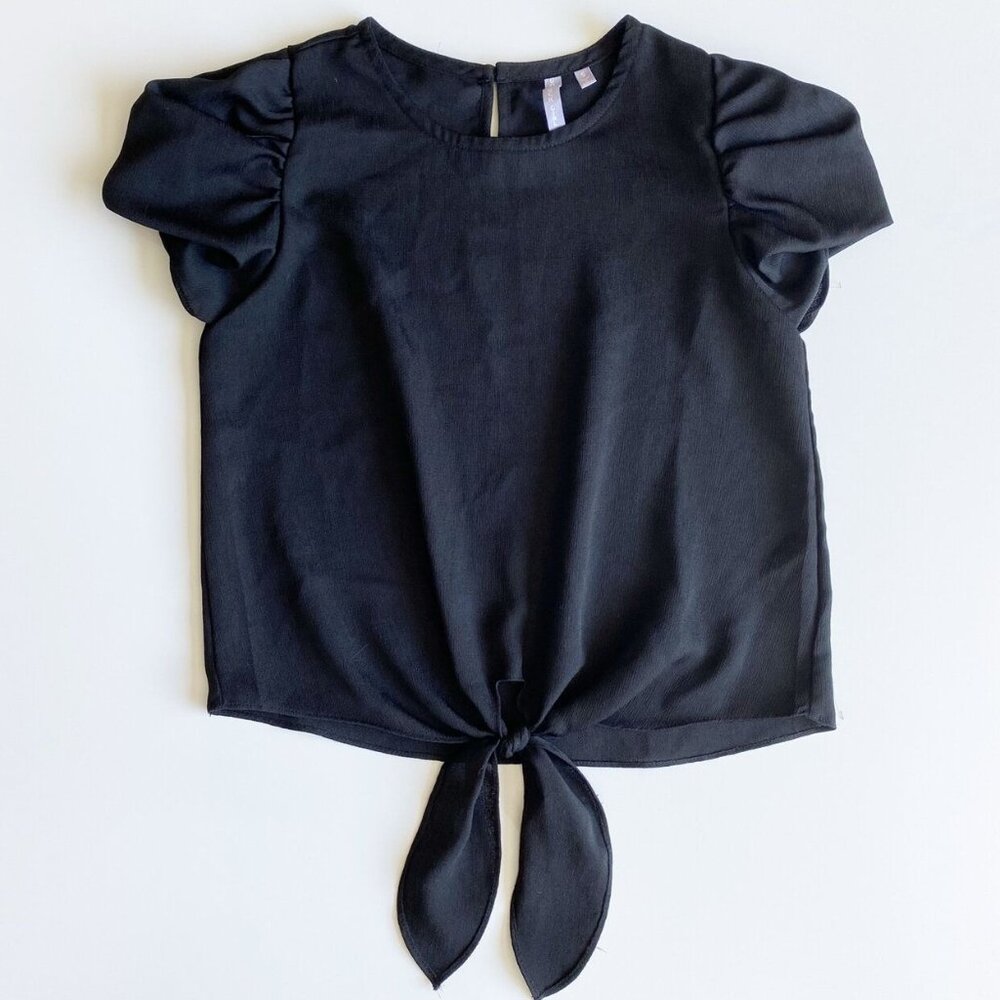 Good Luck Girl Dressy Tie Front Top